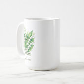 Inspirierende Geburtstagsblume Mai Mutter Wrap Kaffeetasse (Vorderseite Links)