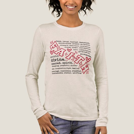 Inspirierende Glaubenswörter Tri-Blend Shirt (Vorderseite)