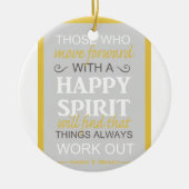 inspirierende Gordon b hinckley lat zitieren Keramikornament (Vorne)