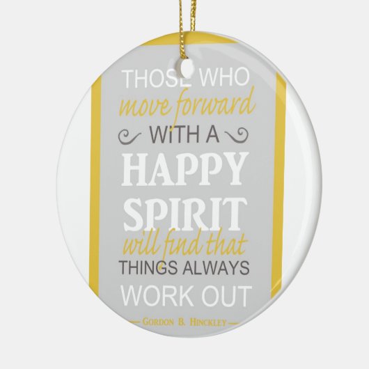 inspirierende Gordon b hinckley lat zitieren Keramikornament (Links)