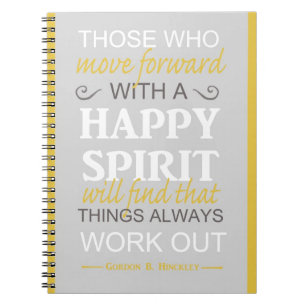 inspirierende Gordon b hinckley lat zitieren Notizblock