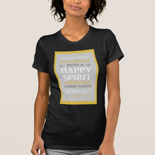 inspirierende Gordon b hinckley lat zitieren T-Shirt (Vorderseite)