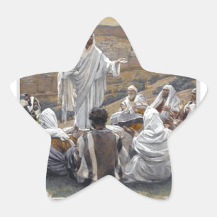 Inspirierende Jesus Bibel Glaube Hoffnung Liebe Stern-Aufkleber