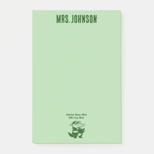 Inspirierende junge Geister Englischlehrer Design Post-it Klebezettel (Vorderseite)