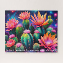 Inspirierende Kakteenblüte