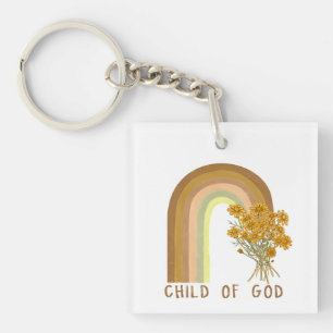 Inspirierende Kind-Gottes-Wortkunst Schlüsselanhänger