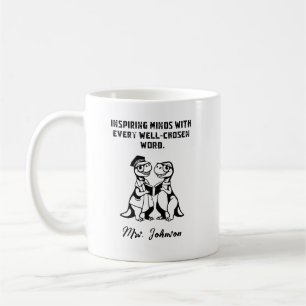 Inspirierende Köpfe Gut gewähltes Wort Lehrkraft D Kaffeetasse