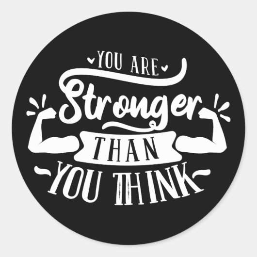 inspirierende Kunst Runder Aufkleber (Vorderseite)