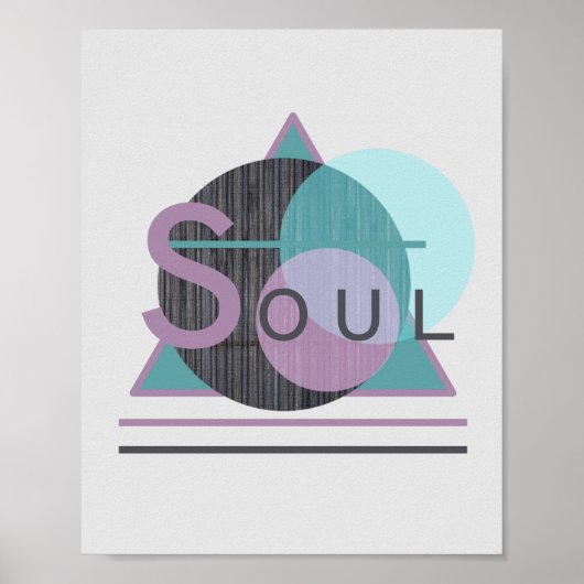 Inspirierende Kunst "SOUL" Poster (Vorne)