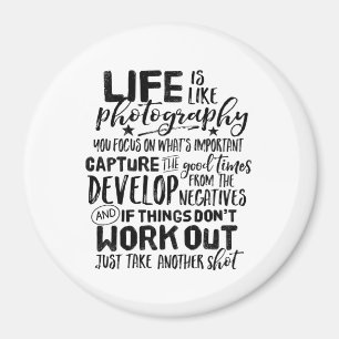 Inspirierende Lebenszitate Fotografie Fotograf Magnet