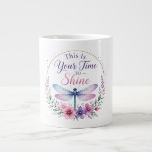 Inspirierende Libelle/Deine Zeit zu glänzen Jumbo-Tasse
