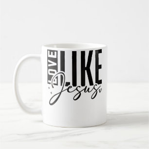 Inspirierende Liebe wie Jesus ermutigt christlich Kaffeetasse