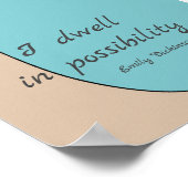inspirierende literarische Dickinson zitieren mode Poster (Ecke)