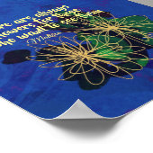 inspirierende Matisse Zitat Poster Blume (Ecke)