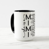 Inspirierende Mimi Tasse (Vorderseite Links)