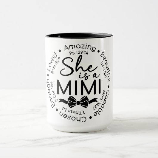 Inspirierende Mimi Tasse (Zentrum)