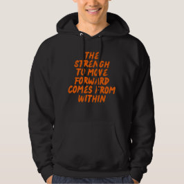 Inspirierende minimalistische Typografie Hoodie