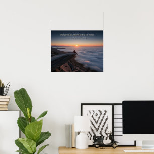 Inspirierende Motivationsbotschaft Poster