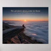 Inspirierende Motivationsbotschaft Poster (Vorne)