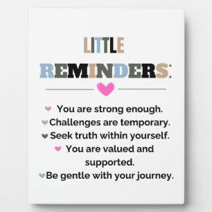 Inspirierende Motivationsgeschenke Kleine Erinneru Fotoplatte