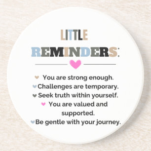 Inspirierende Motivationsgeschenke Kleine Erinneru Getränkeuntersetzer
