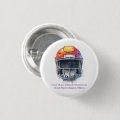 Inspirierende Motivierende Fußballhelm  Button (Vorne & Hinten)