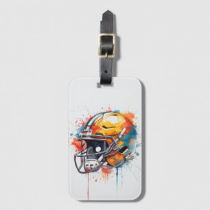 Inspirierende Motivierende Fußballhelm  Gepäckanhänger
