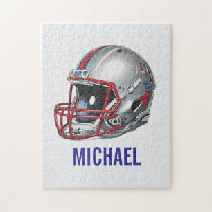Inspirierende Motivierende Fußballhelm Name Puzzle