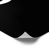 inspirierende, mutige schwarze Typografie Zitatpos Poster (Ecke)