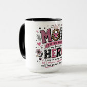 Inspirierende Mutter beste Freundin Tasse (Vorderseite Links)