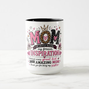 Inspirierende Mutter größtes Geschenk Tasse