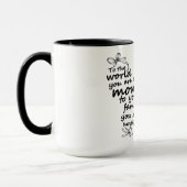 Inspirierende Mutter Schmetterling Tasse (Links)