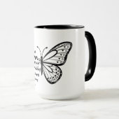 Inspirierende Mutter Schmetterling Tasse (VorderseiteRechts)