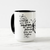 Inspirierende Mutter Schmetterling Tasse (Vorderseite Links)