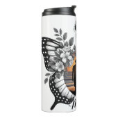 Inspirierende Mutter Schmetterling Thermosbecher (Nach links gedreht)