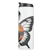Inspirierende Mutter Schmetterling Thermosbecher (Nach rechts gedreht)