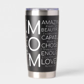 Inspirierende Mutter Thermobecher (Vorderseite)