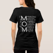 Inspirierende Mutter Tri-Blend Shirt (Rückseite)
