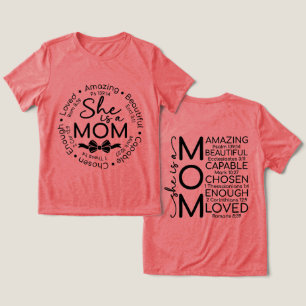 Inspirierende Mutter Tri-Blend Shirt