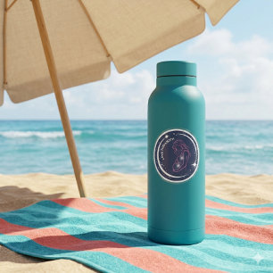 Inspirierende Mutter und Silhouette eines ungebore Etiketten