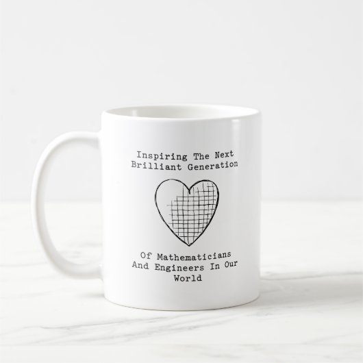 Inspirierende nächste Generation: Mathematik- und Kaffeetasse (Links)
