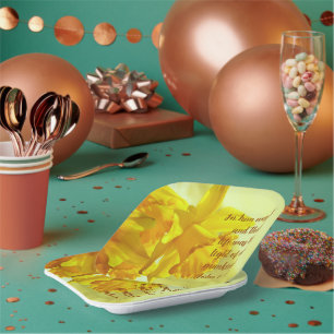 Inspirierende Narzissen-Papierteller Pappteller