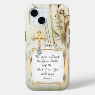 Inspirierende Natur Glaube Gras Pastell Kreuz Case-Mate iPhone Hülle