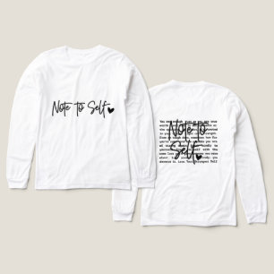 Inspirierende Notiz an mich selbst Tri-Blend Shirt