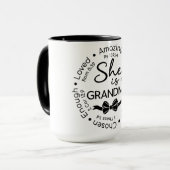 Inspirierende Oma Tasse (Vorderseite Links)