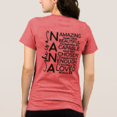 Inspirierende Oma Tri-Blend Shirt (Rückseite)