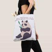 Inspirierende Panda-Illustration-Tasche Tasche (Von Nahem)