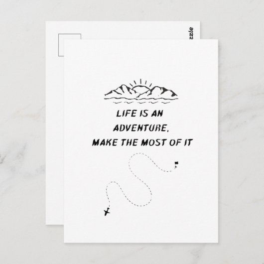 Inspirierende Postkarte (Vorne/Hinten)