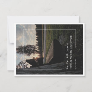 Inspirierende Postkarte "Melodie des Herzens" 