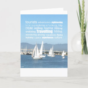 Inspirierende Reiseworte Karte